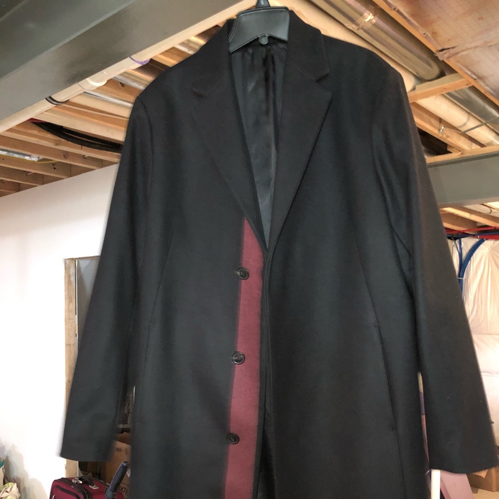 Mens Theory Bower Top Coat Size Large NWT